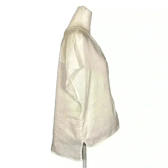 House of Harlow REVOLVE Linen Embroidered Top Medium White - Picture 4 of 12